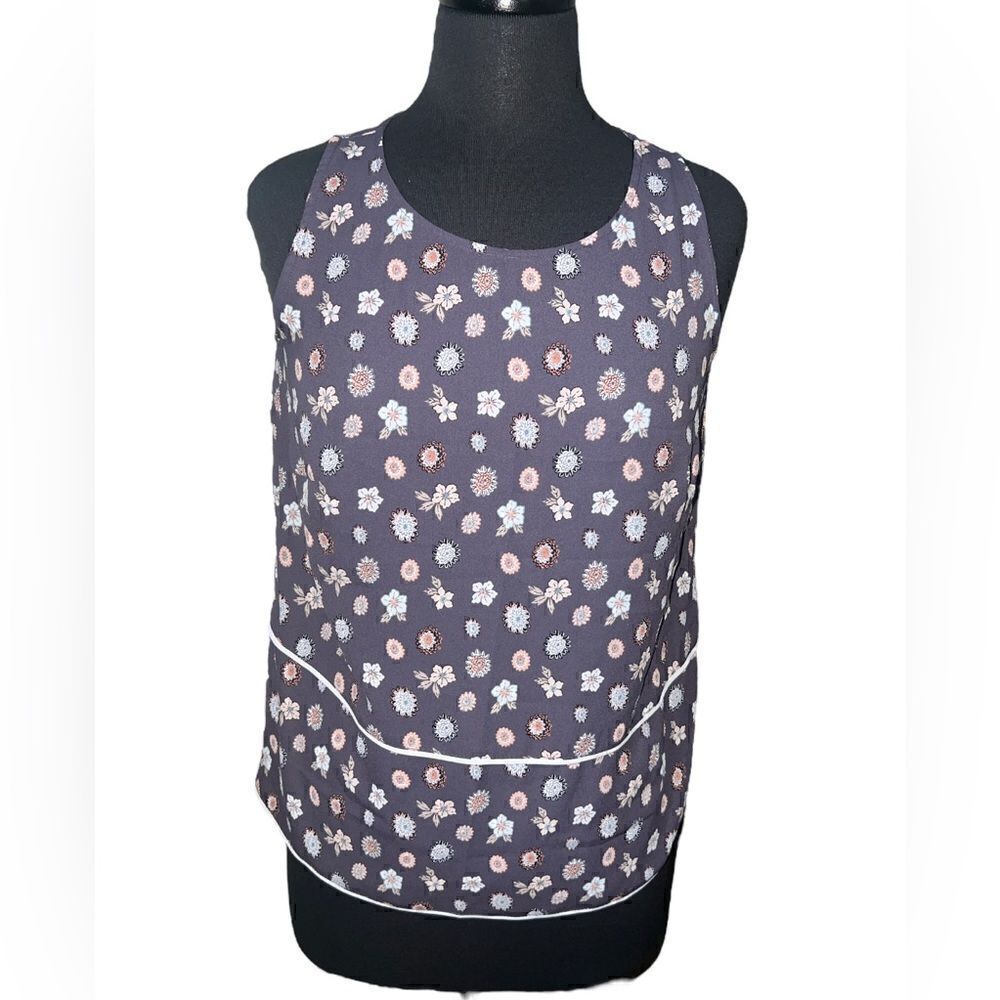 🐘Loft Purple printed Top